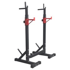 Squat Dip Rack Adjustable Weight Lifting Stand 260kg Load Power Cage Frame