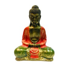 Gold & Red Resin Buddha Prayer