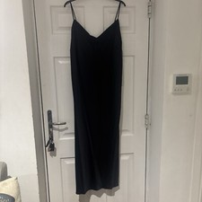 Long Black Sexy Silk Style