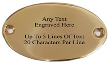 Personalised Engraved Oval