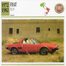 1972-1982 FIAT X1/9 Sports Classic Car Photo/Info Maxi Card