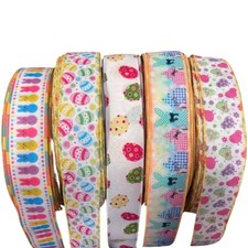 Easter Bunnies Wired Ribbon