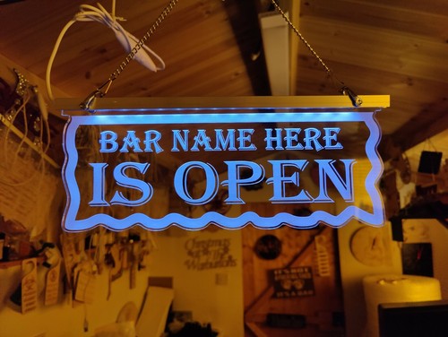 Personalised bar sign mancave - personalised,