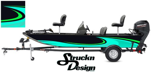 Lime teal swirl - lime, graphic