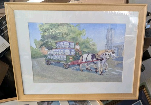 Original watercolour horse - horse, &