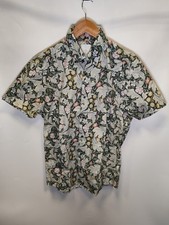 Next Morris & Co Men's Floral Shirt Multicolor Slim Fit Arty Size M Medium 