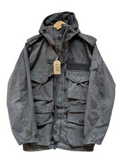 Arktis Ex Police Issue Black Ripstop Tactical Smock Jacket Size Medium UK #677