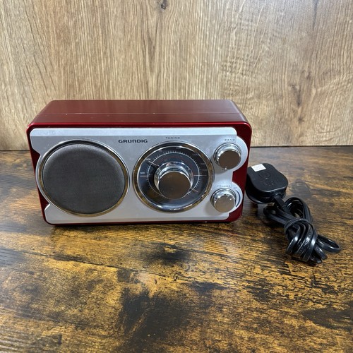 Grundig radio nr01r red retro - nr01r,