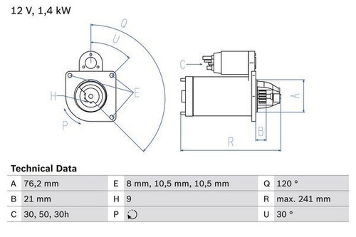 Bosch starter motor - bosch, bmw
