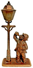 Vintage Drunk Man Lamp Post