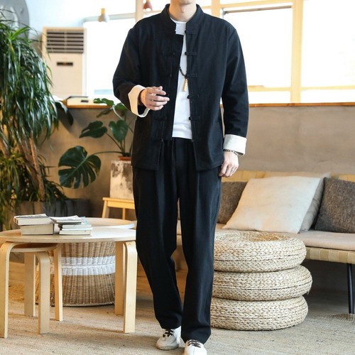 Mens chinese tang suit set - mens,