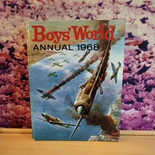 Boys’ World Annual 1968 (Hardcover, 1967) Odhams Books Vintage Comic Book VGC