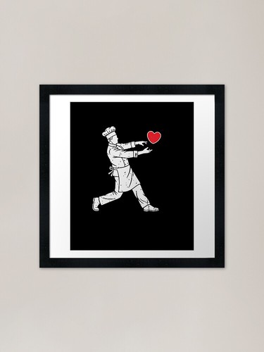Chef with heart cooking foodie - heart,