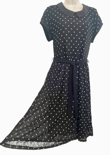 Downeast black polka dot - black,