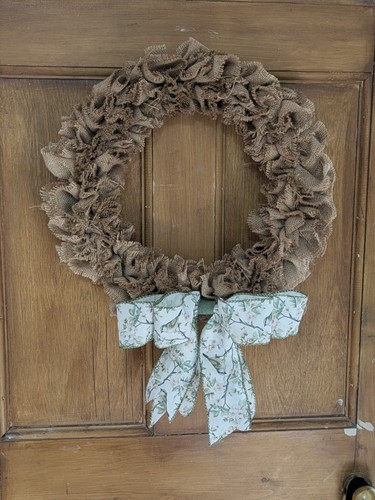 Handmade burlap shabby - burlap, chic
