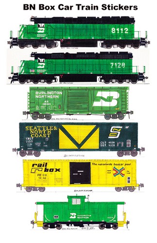 Burlington northern box car - burlington,