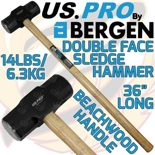 Pro 14lbs 3ft sledge hammer - 14lbs,