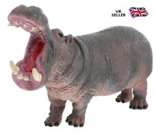 Hippopotamus Hippo Animal Wildlife Toy Model Figure Hippo Model Fake ✅