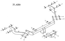 Towtrust Fixed Flange Towbar