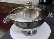 Lge Culinary Concepts Silver Chrome Plate Elephant Handle Wine Cooler 4 Bottle