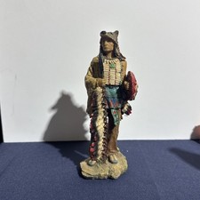 American Indian Chief Hunter Sculpture Statue figure Native American Indian