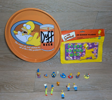 Bundle The Simpsons  3D Rubber Plaque - Metal Tray - Mini Figures Mixed Pls Read