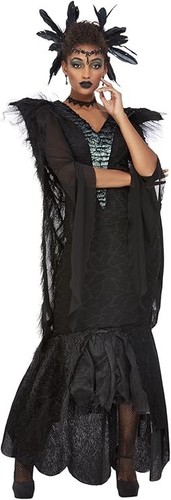 Ladies halloween deluxe raven - ladies,