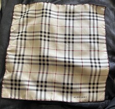 Burberry 100% Silk Scarf 16in