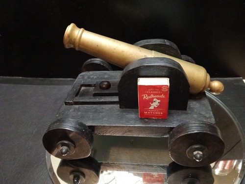 Large solid brass cannon - large,