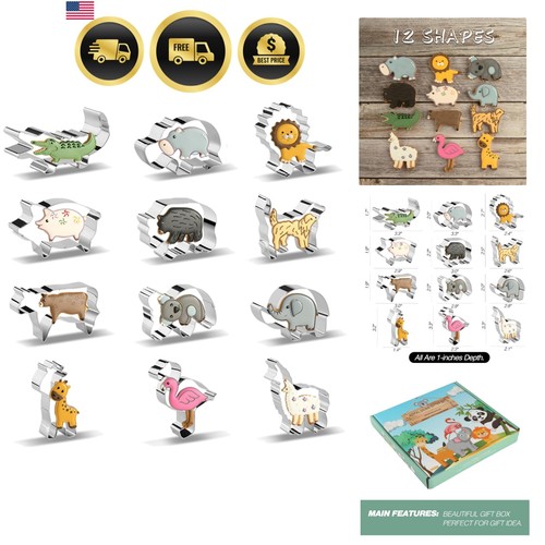 Animal cookie cutters pcs - cookie, cutters,