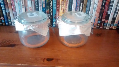 New round jars glass clip - 2, x
