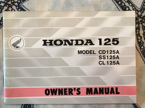 Honda cd125a cl125a ss125a - cd125a,