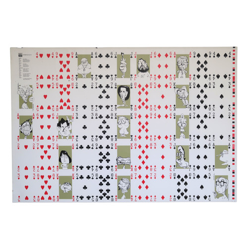 Uncut sheet playing cards - uncut,