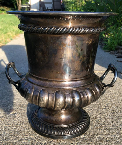 Vtg silver plate champagne - vtg,