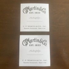 Martin Guitar Label (Pair)
