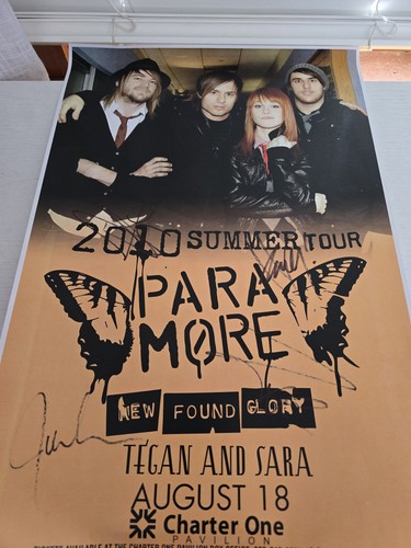 Paramore autographed tour - paramore,