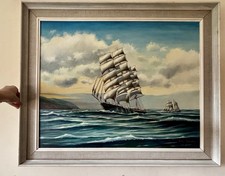 Mid Century Oil Painting