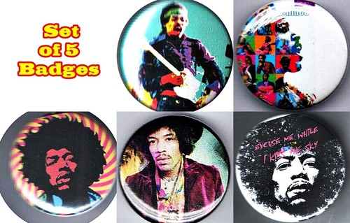 Badge set 25mm rock - 5,