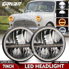 Pair 7" Round LED Headlights