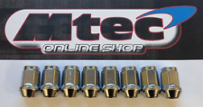8x Mini Wheel Nuts,3/8 UNF Dome Type Classic Alloy wheels 17mm Hex