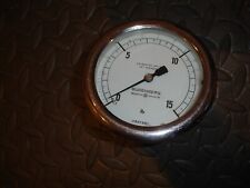Pressure Gauge (Budenberg) 0-15 PSI 4" dial