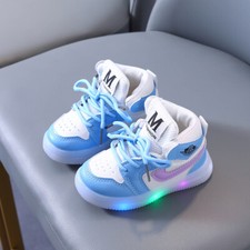 Baby Boys Girls Kids Shoes Toddler Light Up Luminous Trainers LED Flash Sneakers