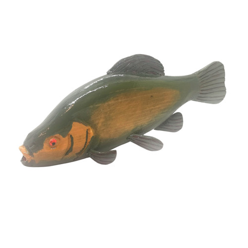 Tench wood carving handmade - tench,