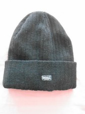 Lonsdale Mens Beanie: Black: Knitted / Fleece lining: 