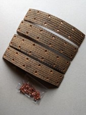 SUNBEAM TALBOT 90 1948 - 1952 NEW REAR BRAKE LININGS AND RIVETS SET JR256AF