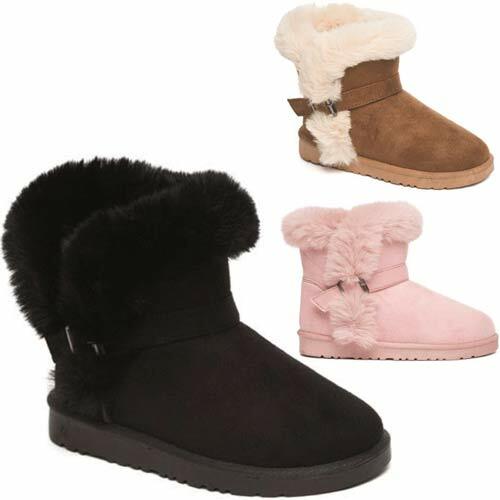 Girls fur boots kids thermal - fur,