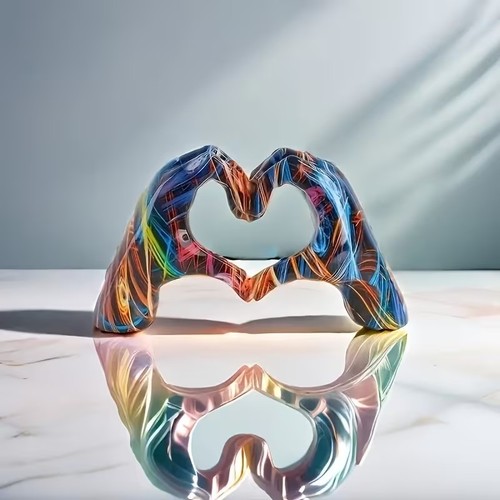 Abstract hand heart - heart, hands