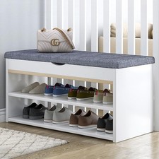 Shoe Bench Hallway Wooden Rack