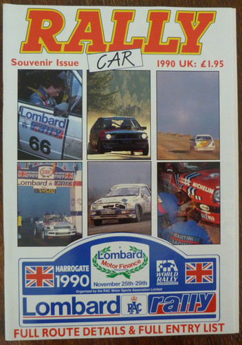Rally car magazine souvenir - car,