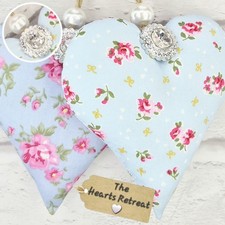 2x SHABBY CHIC ROSE HANDMADE